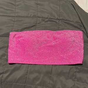 Sparkly Pink Tube Top